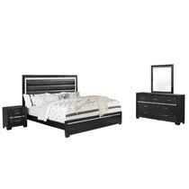 Cheap bedroom furniture sets under $500 mecor upholstered faux leather platfrom bed and headboard (price: Cheap Bedroom Sets Under 500 You Ll Love In 2021 Wayfair
