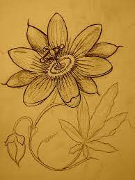 Passionflower Lower Back Tattoos Folk Art Flowers Passion Flower
