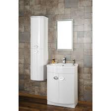 Maybe you would like to learn more about one of these? Curved White Wall Hung Tall Bathroom Storage Cabinet W320 X H1418mm Better Bathrooms