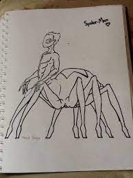 This Is Kinda A Sci Fi Joke On The Super Hero Spider Man Instead Of Being Human With Super Abilities He S Just Been Turned H Centaur Human Drawing Human Male