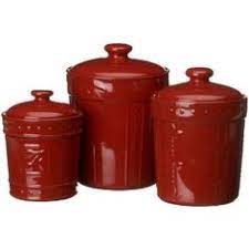 Set of 3 metal tins perfectly shabby french chic.so elegant, suitable for all home and kitchen decor. 12 Best Red Kitchen Canisters Ideas Red Kitchen Canisters Kitchen Canisters Red Kitchen