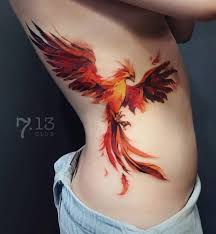 Fire birds and phoenix tattoos. Phoenix Side Tattoo Amazing Tattoo Ideas