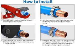 The copper pipes expand and contract so much that if you hold them in place tightly, they will make all sorts of noise by rubbing against the wood and metal clamps. Pex Cinch Clamps 100 Pcs 1 2 Inch Pex Clamps Pinch Clamps Ring Crimp Rings For Pex Tubing Pipe Fitting Connections Amazon Com