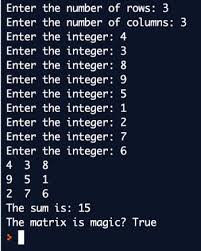 >>> round(2.4) 2 >>> round(2.6) 3 >>> round(2.5) 2. Python 3 You Are Asked To Test If A N N Matrix Chegg Com