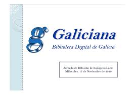 Resultado de imagen de galiciana biblioteca digital de galicia