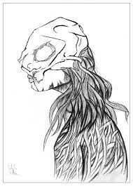 Demon coloring pages for adults. Draw Manga Demon Unclassifiable Adult Coloring Pages