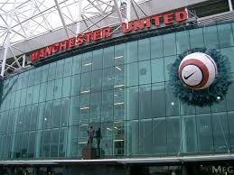 Manchester united football stadium in manchester in england. Outside Old Trafford Logo Old Trafford Manchester United Old Trafford Trafford
