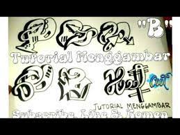 Cara membuat tulisan grafity keren dan gaul di android work youtube. Graffiti Alphabet Huruf B Grafiti Keren Youtube