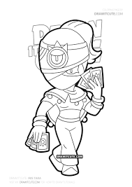 How To Draw Iris Tara Brawl Stars Draw It Cute In 2020 Star Coloring Pages Stars Coloring Pages