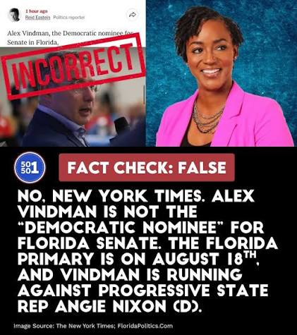 Florida State Rep. Angie Nixon appeared in court this week as she faces  trespassing and resisting charges stemming from a May sit-in protest at the  governor's office following the passage of Florida's