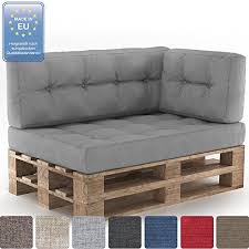 In unserem ratgeber erfährst du, welche unterschiede es beim material gibt, was du benötigst und wie. Garten Terrasse Outdoor Kissen Vidaxl Holz Palettensofa Grau Palettenkissen Paletten Sofa Polster In Outdoor Esscopipe Com
