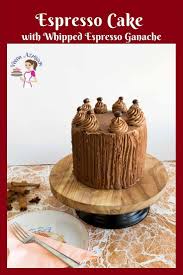 Make A Decadent Espresso Cake With Whipped Cream Ganache Using Three Layers Of Vanilla Coffee Cake Cof Espresso Cake Coffee Cake Decoration Crumb Coffee Cakes