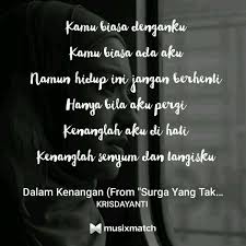 Download lagu krisdayanti dalam kenangan hq mp3 dapat kamu download secara gratis di metrolagu. Dalam Kenangan