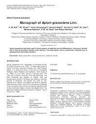 Check spelling or type a new query. Pdf Monograph Of Apium Graveolens Linn