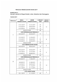 Sebenarnya, sejak tahun 2018 kpm telah menyusun cuti sekolah dimasukkan pada hari perayaan besar, ini bertujuan untuk mengelakkan terlalu banyak cuti yang. Cuti Sekolah 2019 Jabatan Perdana Menteri Kronis L