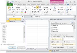 Ms Excel 2010 Hide Zero Value Lines Within A Pivot Table