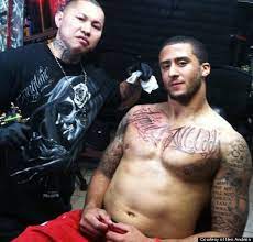 San francisco 49ers backup quarterback colin kaepernick has been at the center of media attention the last few weeks. Colin Kaepernick S Tattoo Artist Nes Andrion Explains Star Quarterback Client S Ink Huffpost