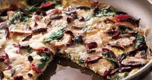 Frittata Aux Champignons Et Aux Olives Coup De Pouce Vegetarian Breakfast Recipes Vegetarian Breakfast Recipes