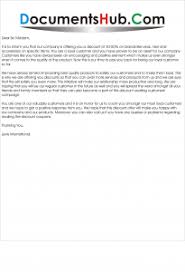 Customer review request email template. Discount Offer Letter To Customer