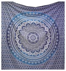 We have something for everyone. Raajsee Queen Indian Throw Hippie Gypsy Cover Bohemian Dorm Decor 100 Cotton Tapestry Blue Buy Online In Bahamas At Bahamas Desertcart Com Productid 49196667