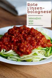 Herzhaft Und Lecker Diese Rote Linsen Bolognese Schmeckt Nicht Nur Super Sondern Ist Auch Reich An Ballast Rote Linsen Bolognese Rezepte Mit Linsen Bolognese