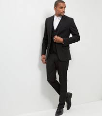 Check out kohl's fit guides for men's suit jackets and dress pants as well as our measuring guides for men's dress suits don't need to be reserved for formal occasions and business meetings. Black Slim Fit Suit Jacket New Look
