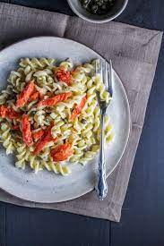 A Cup Of Jo Pasta With Salmon Creme Fraiche And Capers Kochrezepte Rezepte Kochen