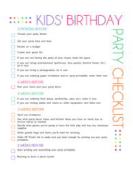 A birthday program informs the guests about the various events and details of the birthday party. Birthday Party Checklist Template 3 Free Templates In Pdf Word Excel Download