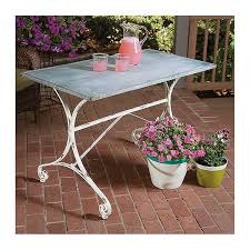 After sanding (not quite done yet) i started having suspicions. Galvanized Top Distressed Metal Base Garden Table Kirklands
