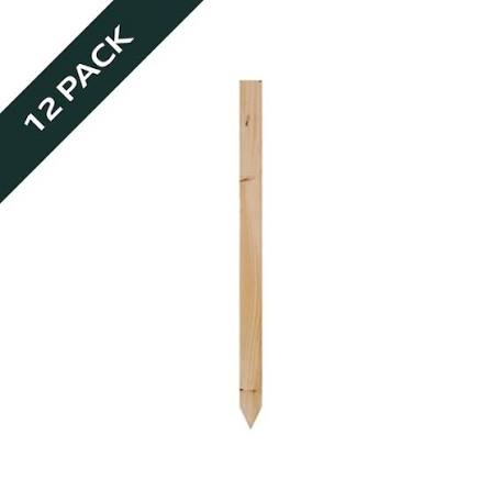 12 -Pack 12.0-in Wood Multipurpose Landscape Stake in the Landscape Stakes  department at Lowes.com