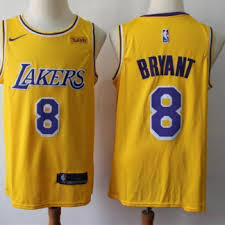 Unsigned kobe bryant #8 los angeles la yellow custom stitched basketball jersey size men's xl new no brands/logos. Los Angeles Lakers Throwback Nba Kobe Bryant 8 24 Basketball Jerseys Side Pocket Players