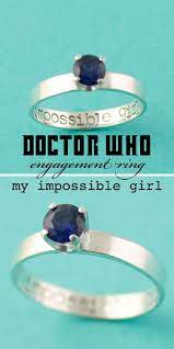 Doctor Who My Impossible Girl Engagement Ring Tardis Blue Stone By Spiffing Jewelry Howtogethimtopropose Doctor Who Wedding Engagement Rings Engagement