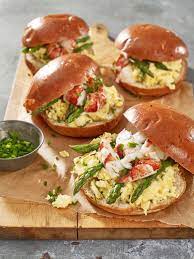 Kickstart A Cool Autumn Day With Scrambled Eggs With Maine Lobster And Brioche Healthy Lobster Recipes Lobster Recipes Healthy Breakfast Sandwich