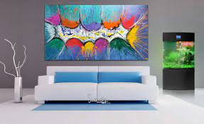 Maybe you would like to learn more about one of these? Very Big Abstract Canvas Painting Large Size Multi Coloured Art