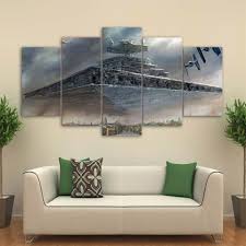 Star Wars Star Destroyer 5 Panel Canvas Print Wall Art Extra Large Unframed Canvas Only Star Wars Wall Decor Canvas Art Wall Decor Wall Canvas