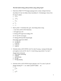 Kamu bisa menerapkannya dengan cara menghilangkan jawabannya terlebih dahulu, kemudian nantinya kamu kerjakan terlebih dahulu soal. Soal Obligation Pilihan Ganda Sma Kelas X Masnurul