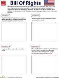 Illustrate The Bill Of Rights Worksheet Education Com Social Studies Worksheets 7th Grade Social Studies Social Studies Education