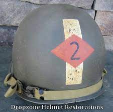 Wwii M 1 Helmet 2nd Ranger Bn Captain Army Rangers Army Helmet Helmet
