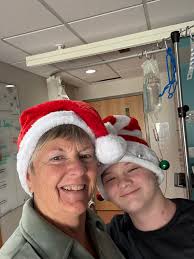 Amanda Gordon and all the geocachers who made this a very special holiday  for my grandson. He scored big time from the community and is anxious to  complete chemo and get out