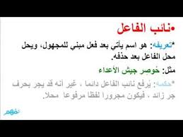 نائب الفاعل نحو للثانوية العامة موقع نفهم موقع نفهم Youtube