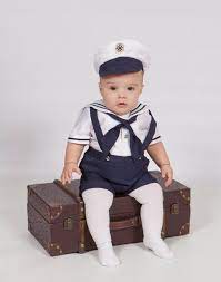 Sailor Outfit W Captain Hat Infant Boy Sailor Shorts Outfit Attached Suspenders Surprise Outfit Birthday Picture Day Sailor Navy Blue Roupa De Marinheiro Acessorios De Vestuario Ideias Para Fotografia De Criancas