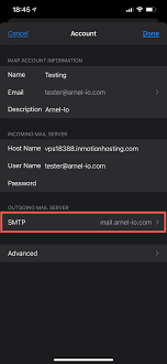 How to Edit Email Server Settings in iOS (14+) | InMotion Hosting