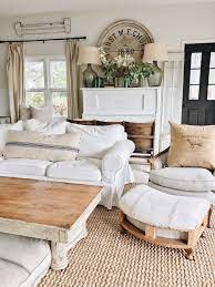 White Cottage Farm One Year Anniversary Progress Update French Country Decorating Living Room Farmhouse Decor Living Room Farm House Living Room