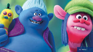 cooper looks a lot like a fuzzy giraffe.he is one of the taller trolls. Dreamworks