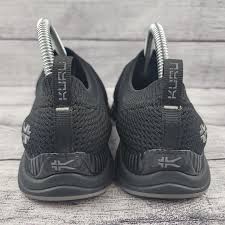 Kuru Stride Slip On Knit Comfort Walking Shoes Black... - Depop