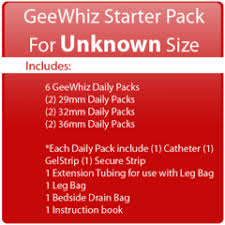 Condom Catheter Geewhiz Starter Pack For Unknown Size All Condom Catheter Sizes