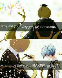 Assassination Classroom Assassination Classroom Classroom Quotes Anime Quotes Inspirational