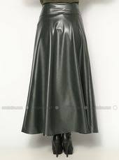 Deri Klos Etek Yesil Burcum By B C C Lederrock Lederbekleidung Modestil