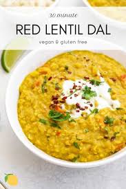 30 Minute Red Lentil Dal Vegan Gluten Free In 2020 Red Lentil Recipes Lentil Recipes Vegan Indian Recipes