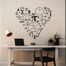 19 save 10% on 2 select item(s) Buy Mathematics Love Pattern Wall Stickers For School Math Vinyl Wall Decal Decor Teen Room Classroom Decoration Art Murals W406 Cicig